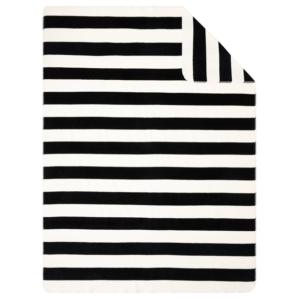 Ibena London Luxury Blanket - Black/White