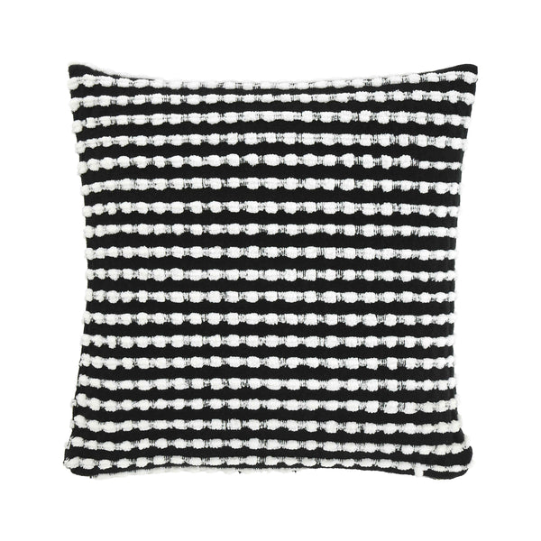 Catherine Lansfield Stab Stitch Cushion - Black