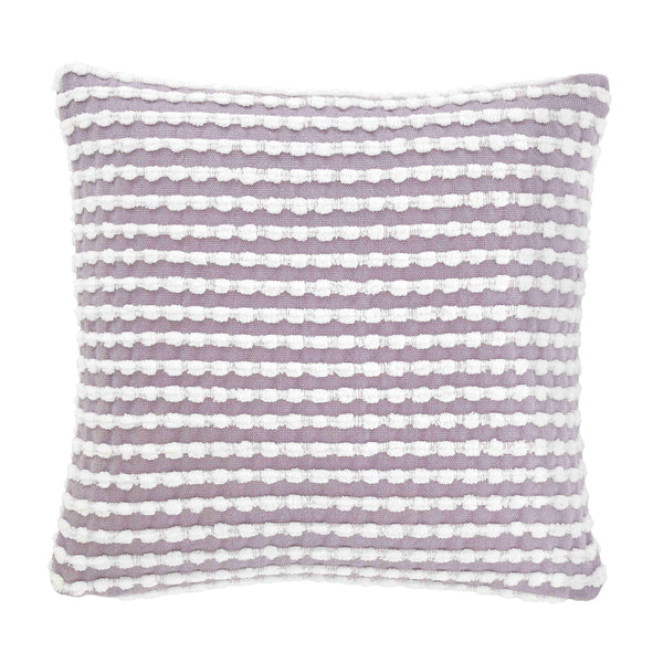 Catherine Lansfield Stab Stitch Cushion - Lilac