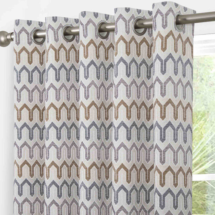 Arcadia Eyelet Curtains - Natural