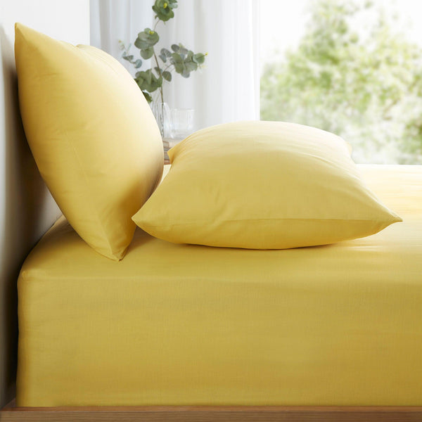 Appletree Pure Cotton Fitted Bed Sheet - Yellow