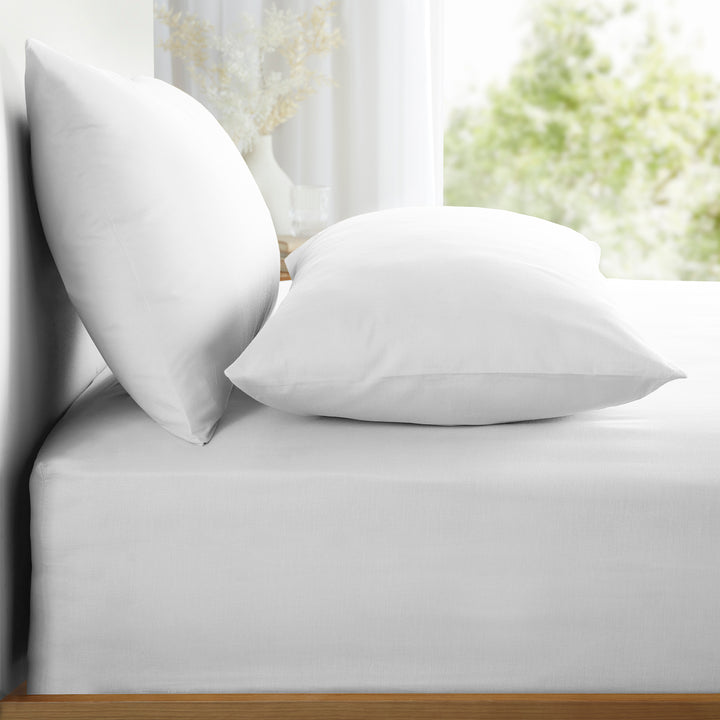 Appletree Pure Cotton Pair of Housewife Pillowcases - White