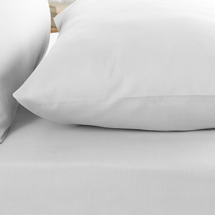 Appletree Pure Cotton Pair of Housewife Pillowcases - White