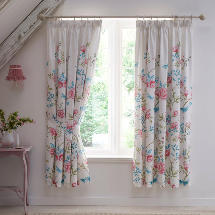 Dreams & Drapes Amelle Pencil Pleat Curtains - Blue