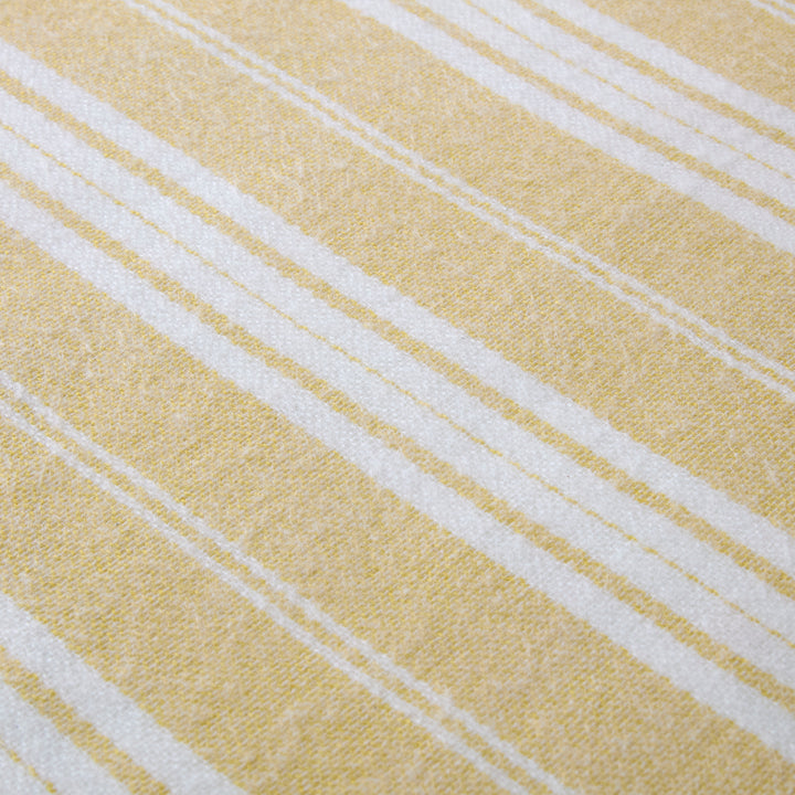 Laura Ashley Ardley Stripe Throw - Ochre