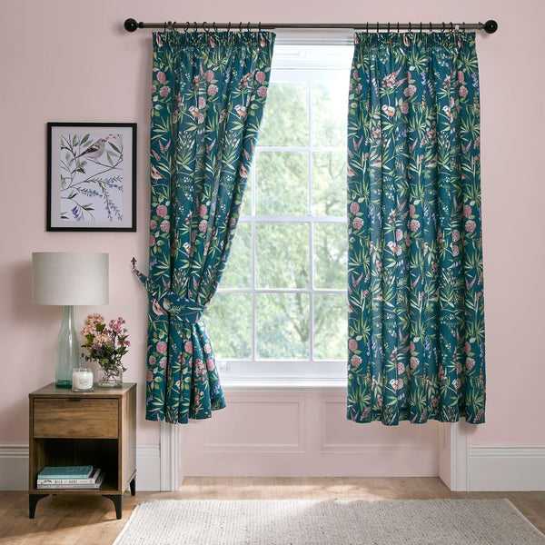 Dreams & Drapes Caraway Pencil Pleat Curtains - Green