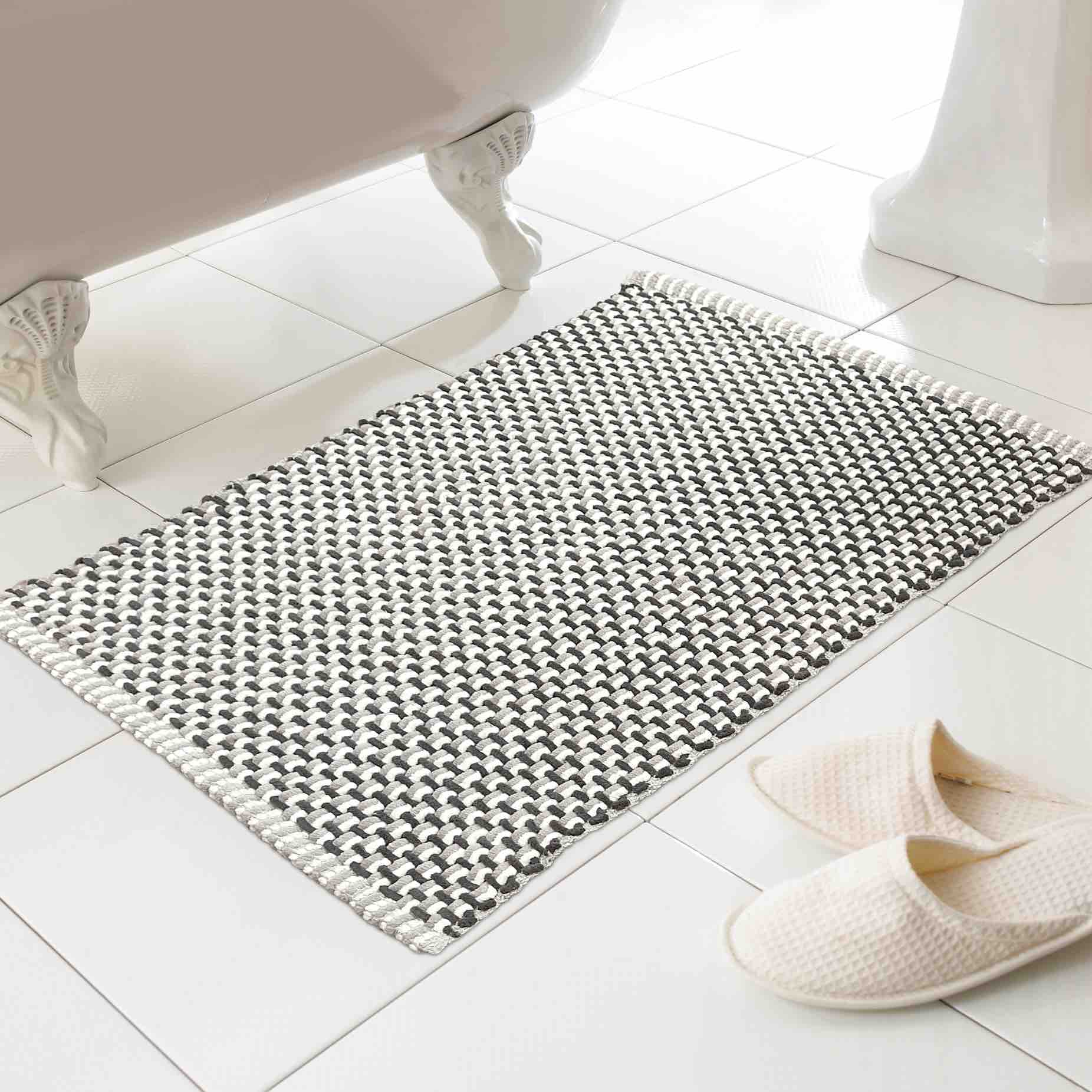 Basket Weave Bath Mat - Grey – Williamsons Factory Shop