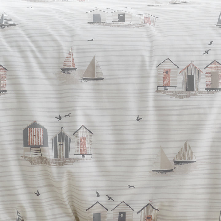 Fusion Beach Huts Duvet Cover Set - Natural