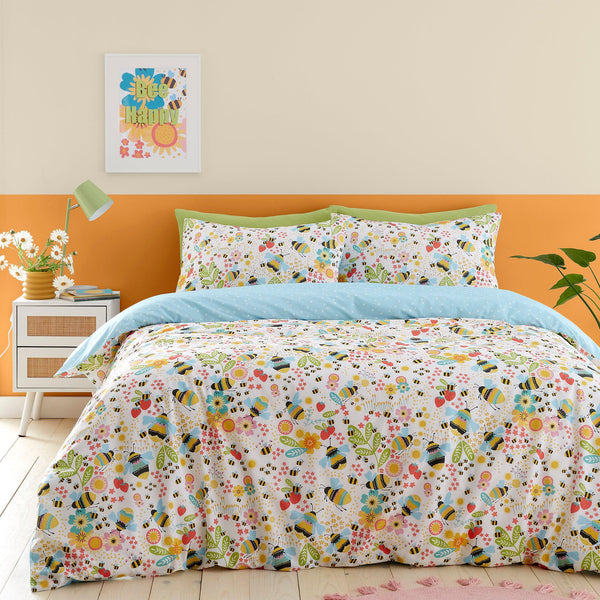 Fusion Buzzy Bee Duvet Cover Set - Ochre