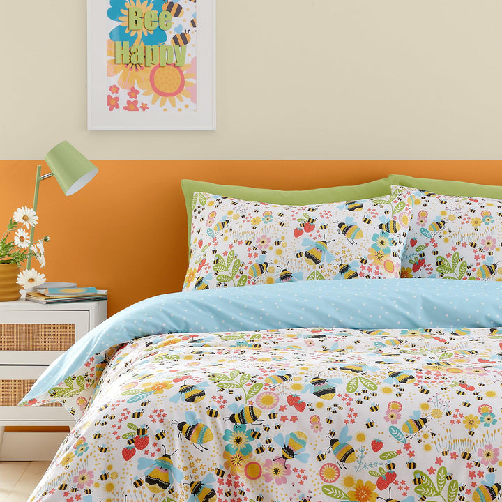 Fusion Buzzy Bee Duvet Cover Set - Ochre