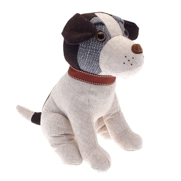 Jack Russell Dog Door Stop - Beige