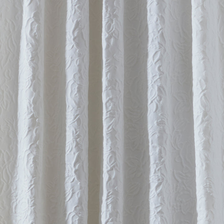 Appletree Heritage Collier Pencil Pleat Curtains - White