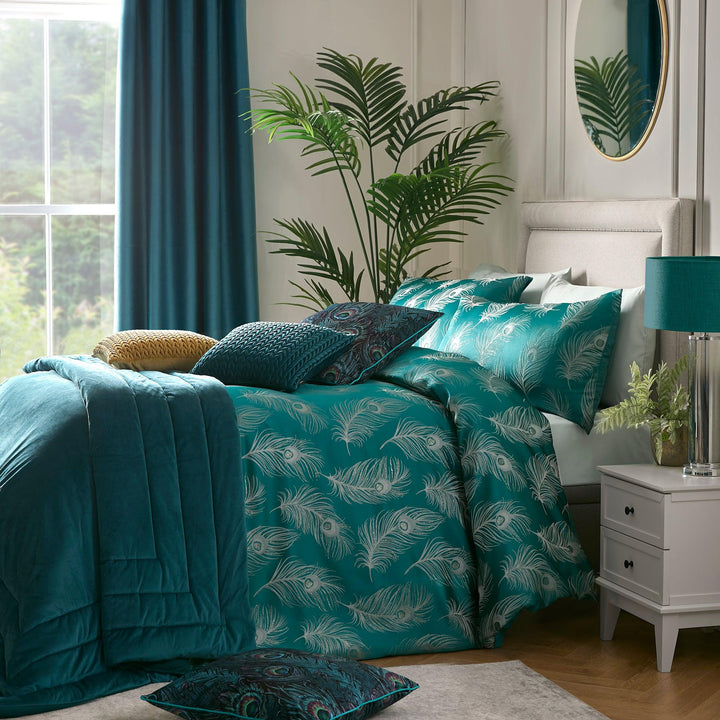 Laurence Llewelyn-Bowen Dandy Duvet Cover Set - Teal