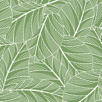 Green Leaf Vinyl Oil Cloth