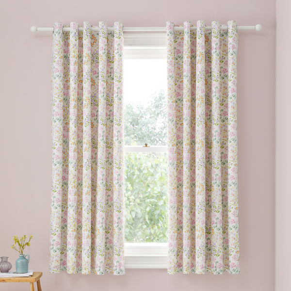 Dreams & Drapes Edith Eyelet Curtains - Lilac