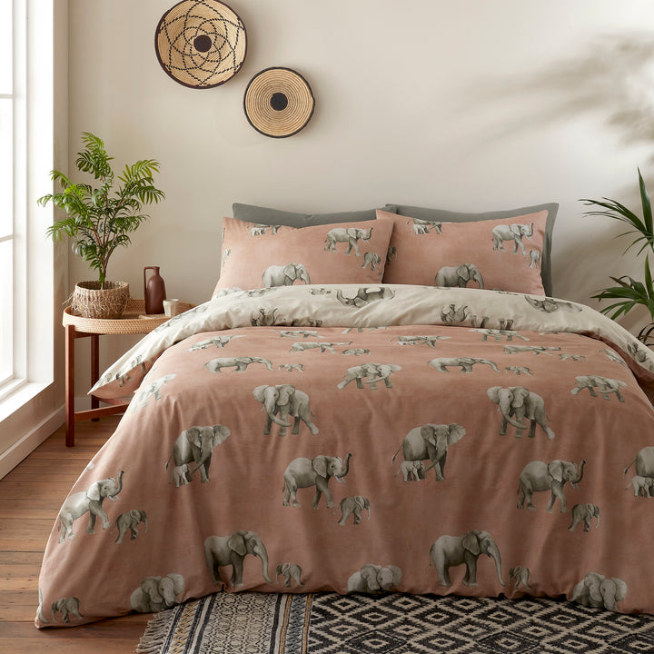 Fusion Ella the Elephant Duvet Cover Set - Natural