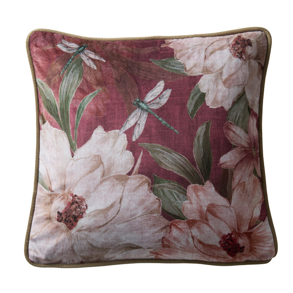 Appletree Heritage Fiorella Cushion - Wine