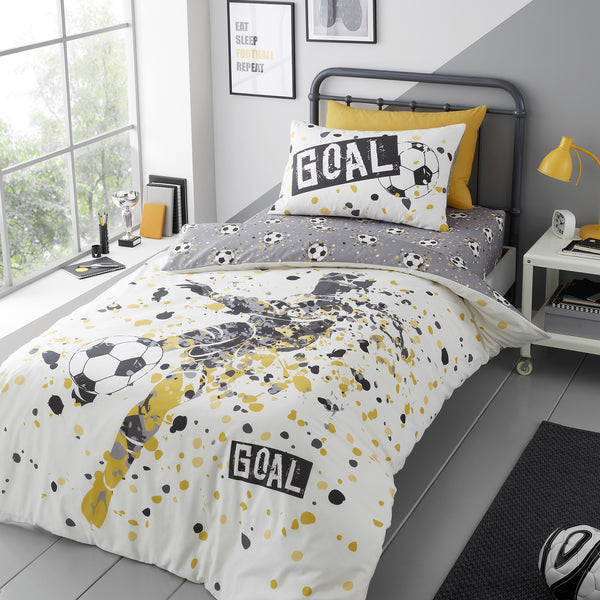 Bedlam Goal Duvet Cover Set - Gold