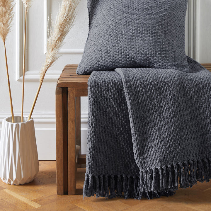 Drift Home Hayden Throw - Charcoal