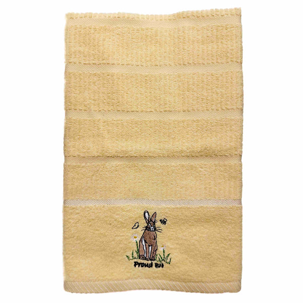 Proud Bob Hare Kitchen Towel - Yellow