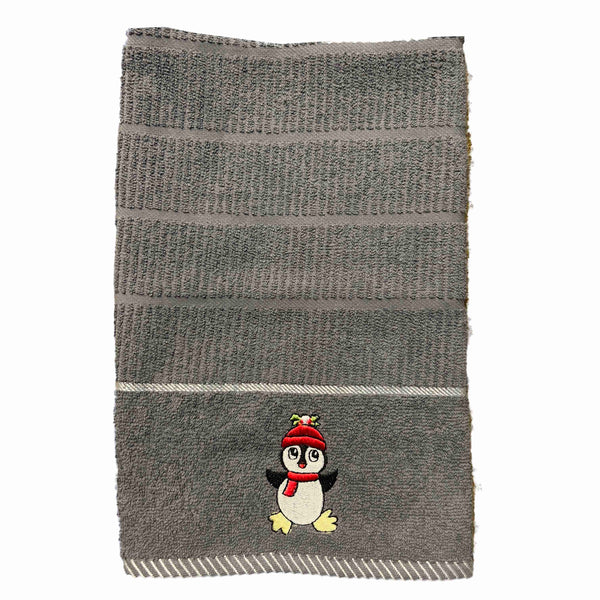 Penguin Grey Kitchen Towel