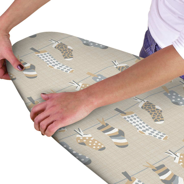 Beige Socks Ironing Board Cover