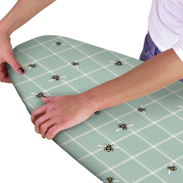 Bees Check Ironing Board Cover