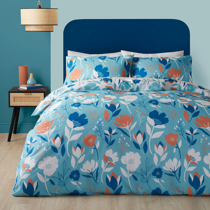 Fusion Luna Duvet Cover Set - Duck Egg