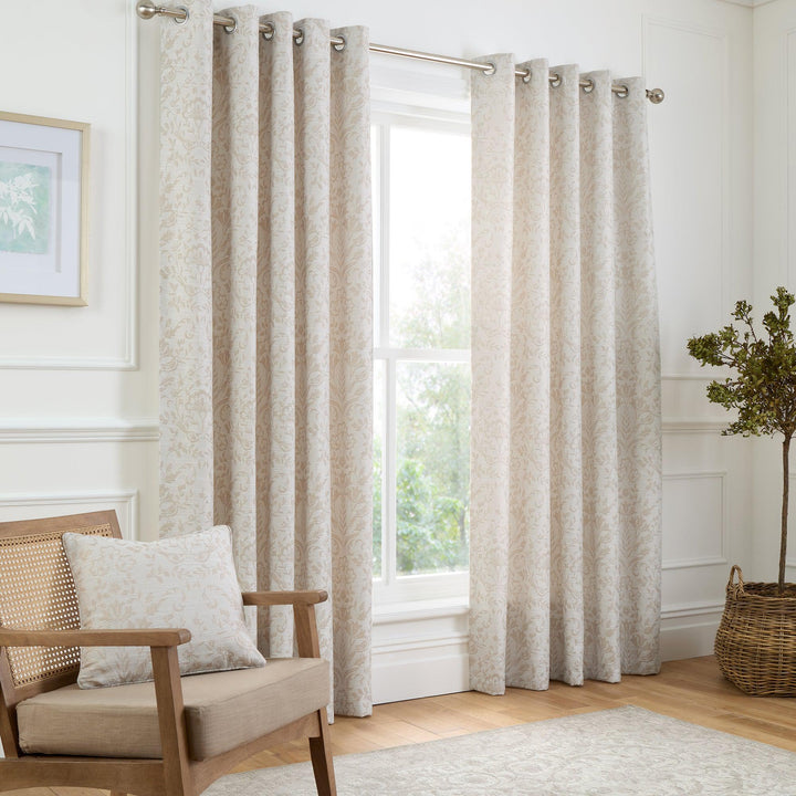 Curtina Marple Eyelet Curtains - Natural