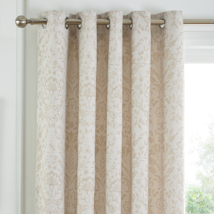 Curtina Marple Eyelet Curtains - Natural