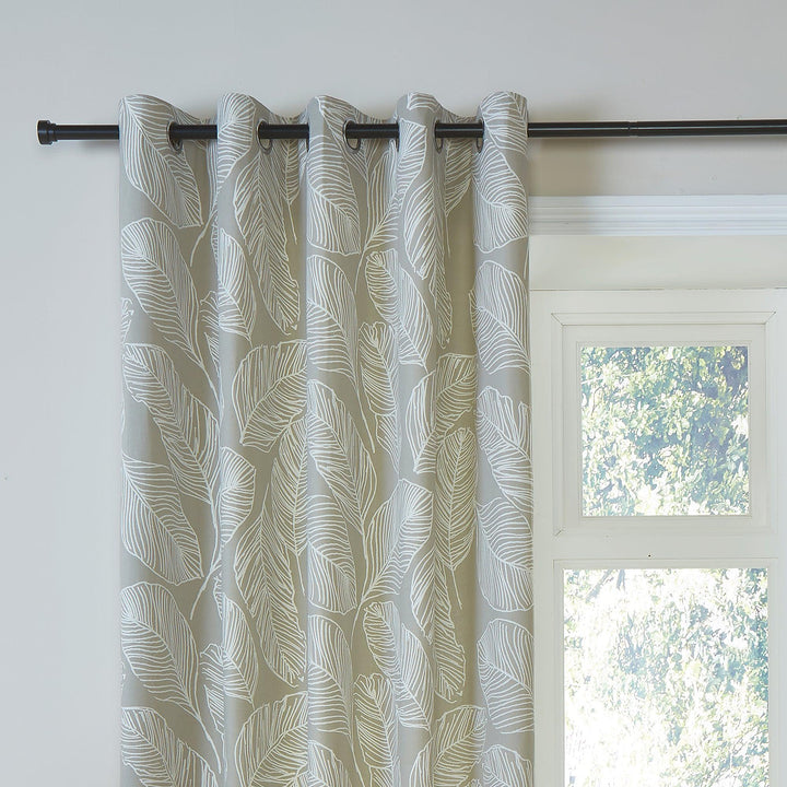 Fusion Matteo Eyelet Curtains - Natural