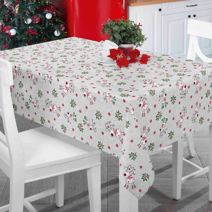 Reindeer Grey Vinyl Oil Cloth