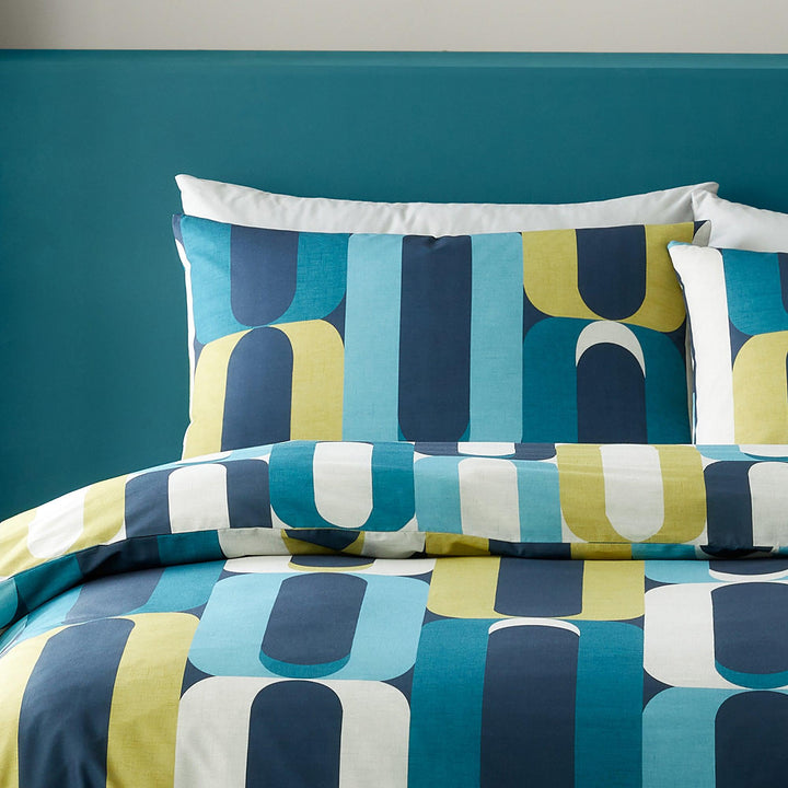 Fusion Orea Duvet Cover Set - Blue