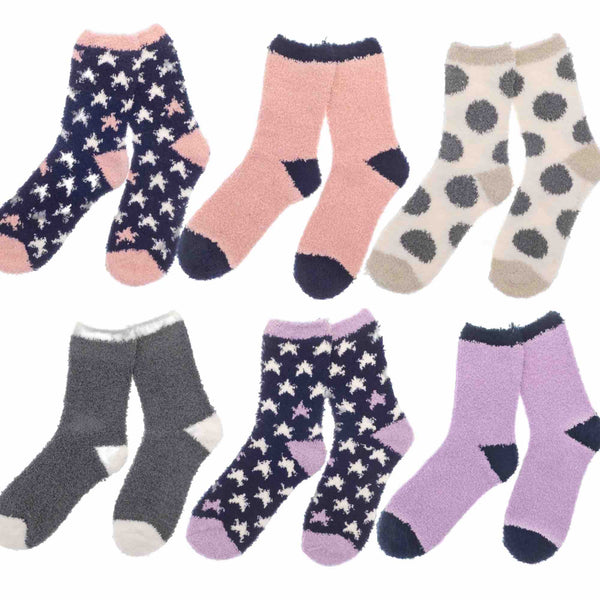 Ladies Fluffy Socks (2 Pairs)