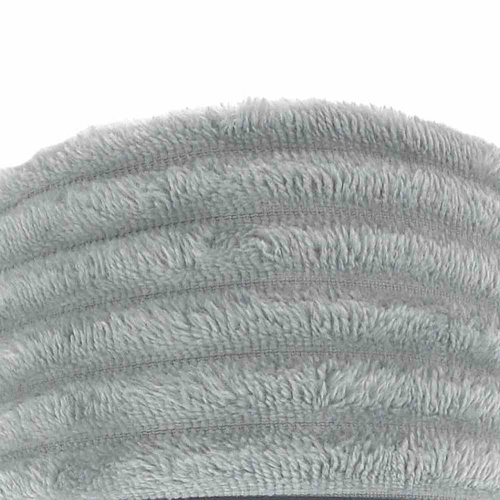 Ribbed Coral Fleece Throw - Natural