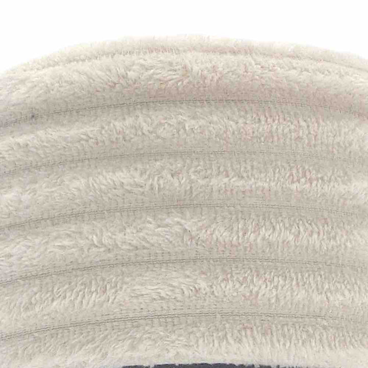 Ribbed Coral Fleece Throw - Natural