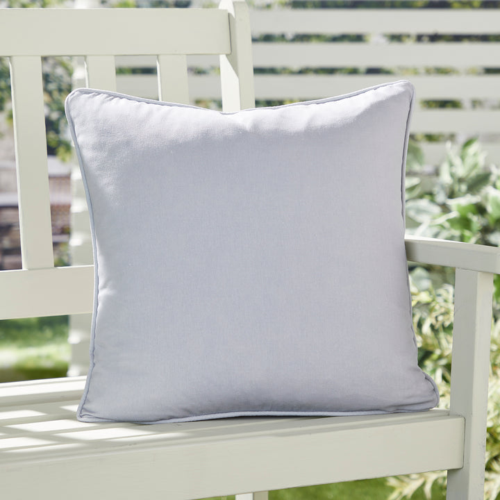 Fusion Plain Dye Cushion - Silver