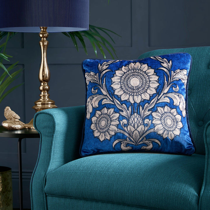 Laurence Llewelyn-Bowen Romilly Cushion - Blue