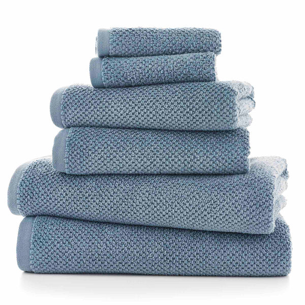 Romeo Textured Quik Dry Towel - Denim