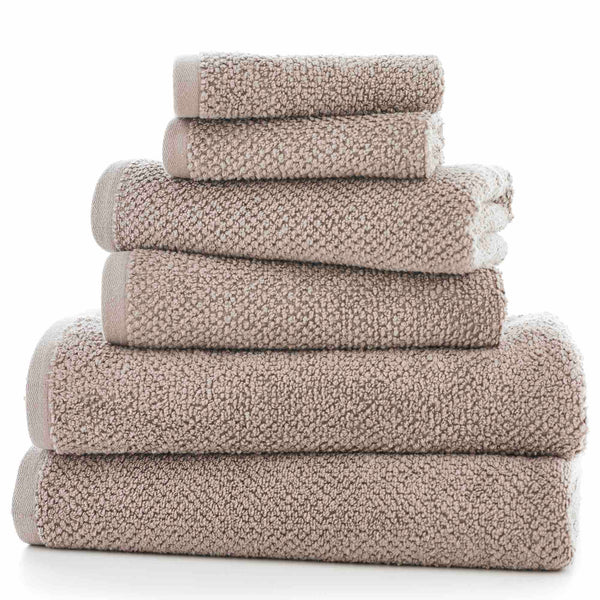 Romeo Textured Quik Dry Towel - Taupe