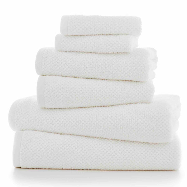 Romeo Textured Quik Dry Towel - White