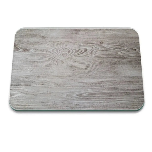 Grey Oak Glass Worktop Protector