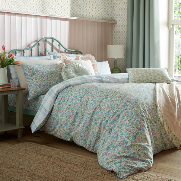 Laura Ashley Sherston Duvet Cover Set - Powder Blue