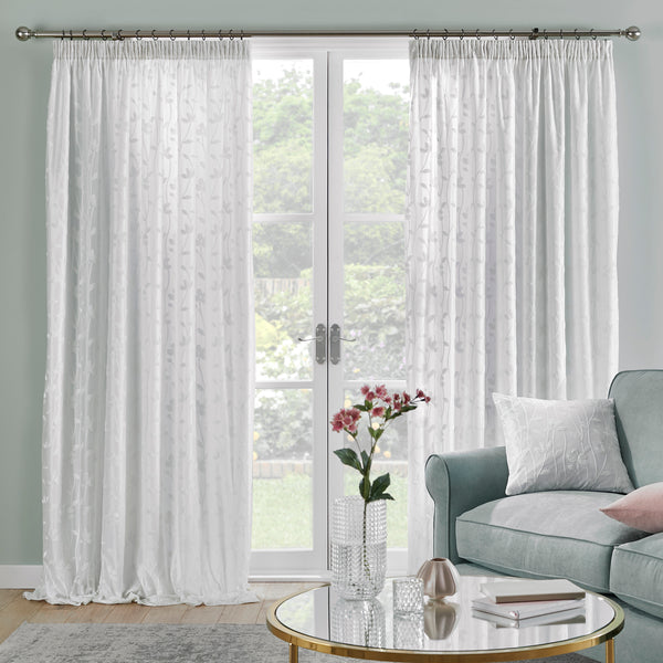 Dreams & Drapes Sophia Pencil Pleat Curtains - Ivory