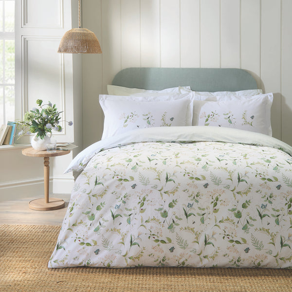 Sophie Allport Wild Floral Duvet Cover Set - Green