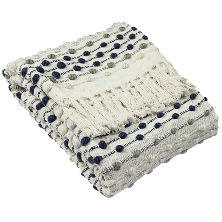 Furn Dhadit Stripe Throw - Grey