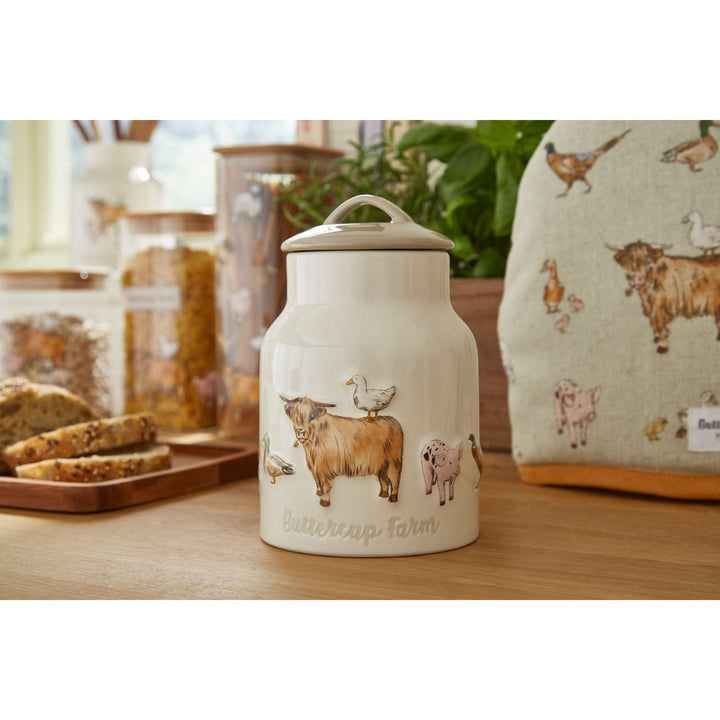 Buttercup Farm Ceramic Biscuit Canister