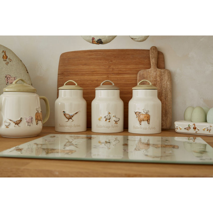 Buttercup Farm Ceramic Biscuit Canister