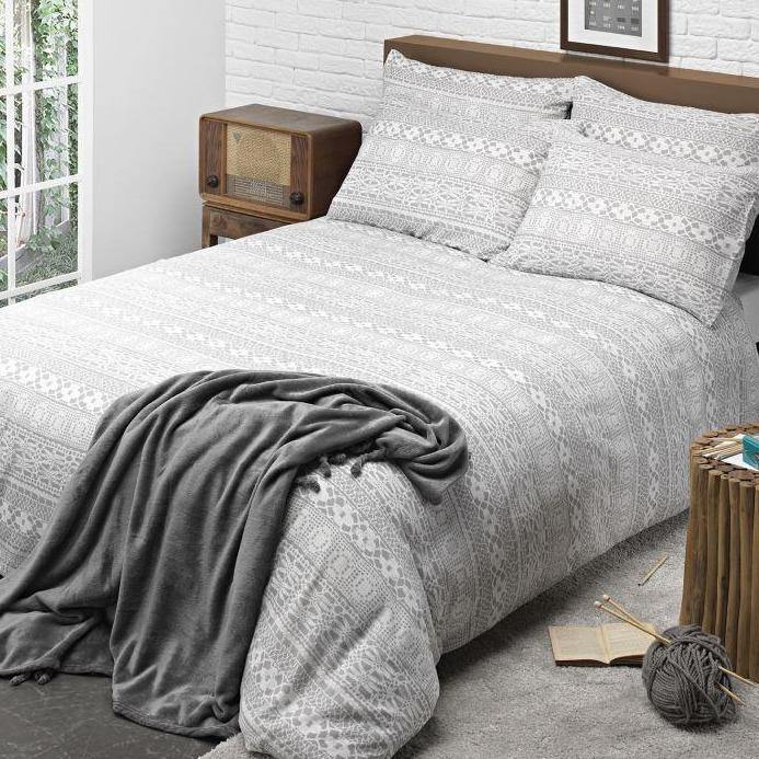 Lace Stripe Grey Duvet Cover – Williamsons Factory Shop