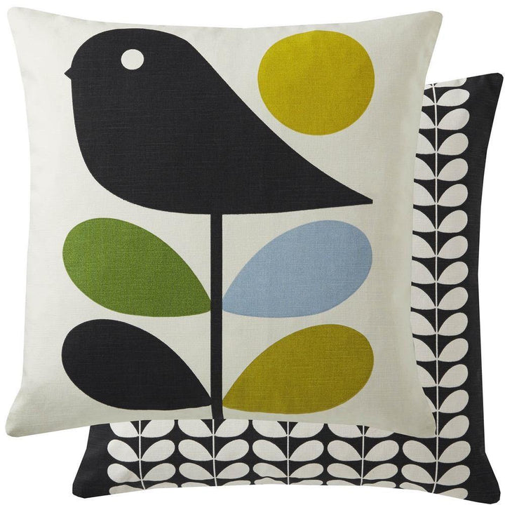 Orla Kiely Early Bird Filled Cushion - Duck Egg